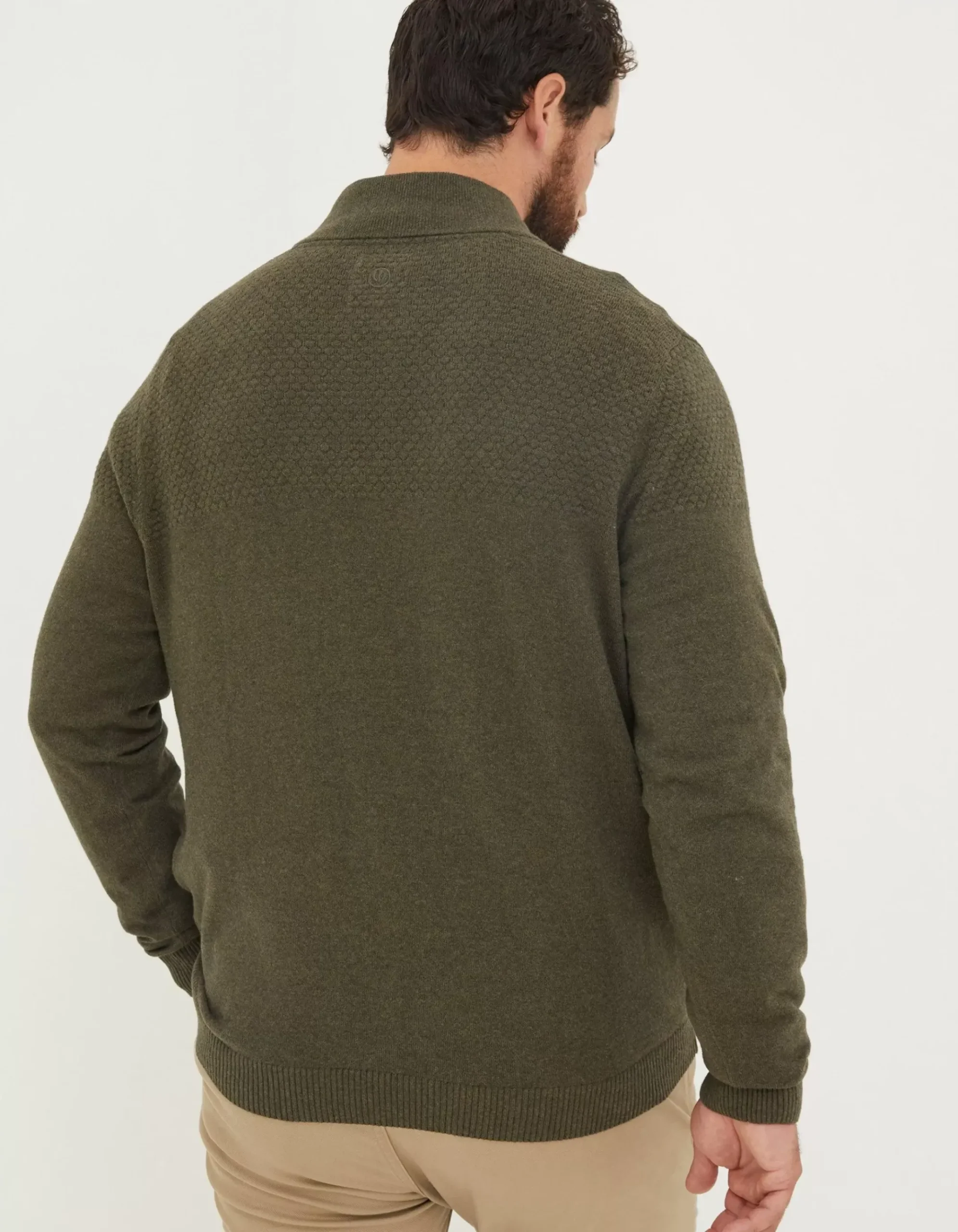 Braunton Textured Half Neck