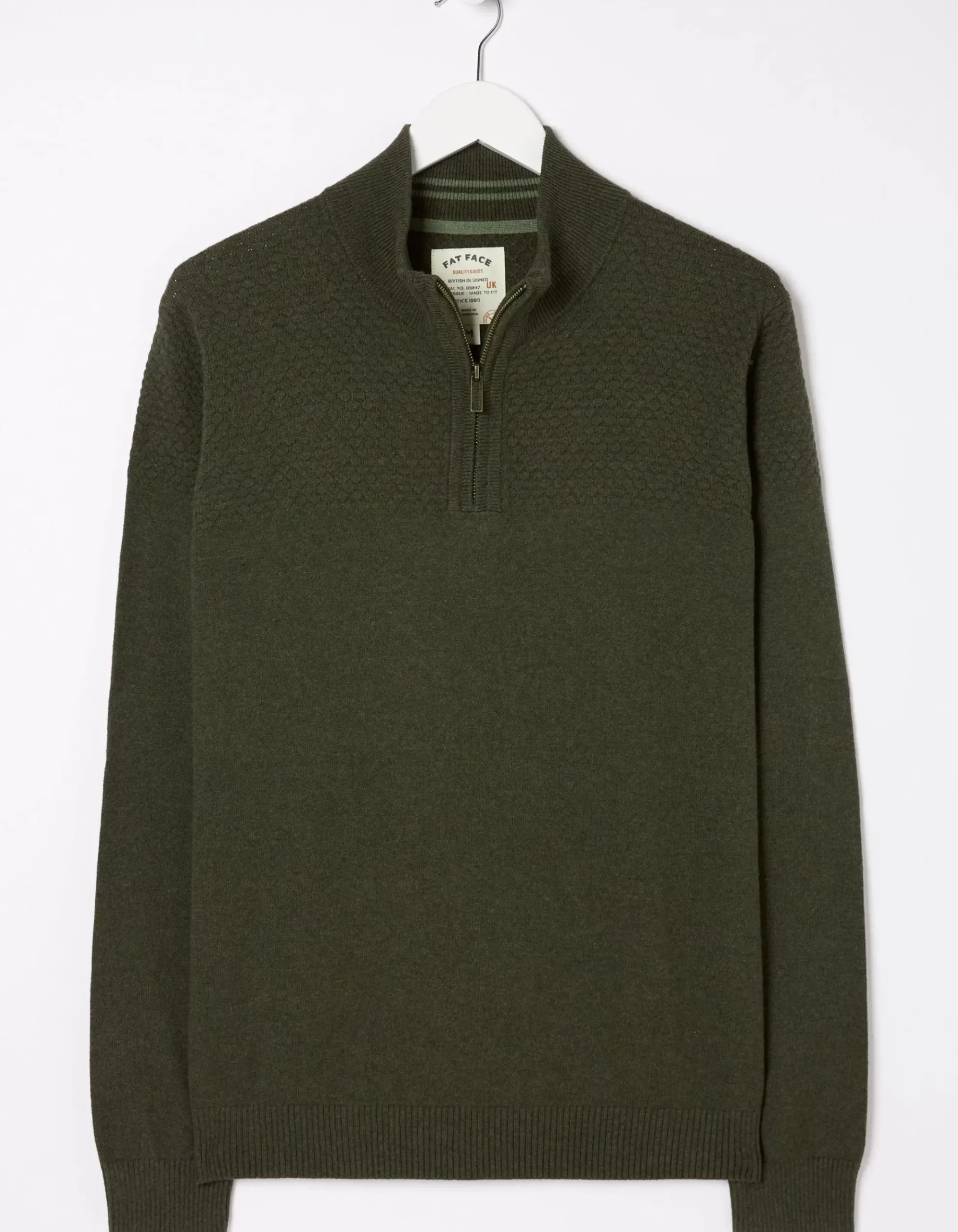 Braunton Textured Half Neck
