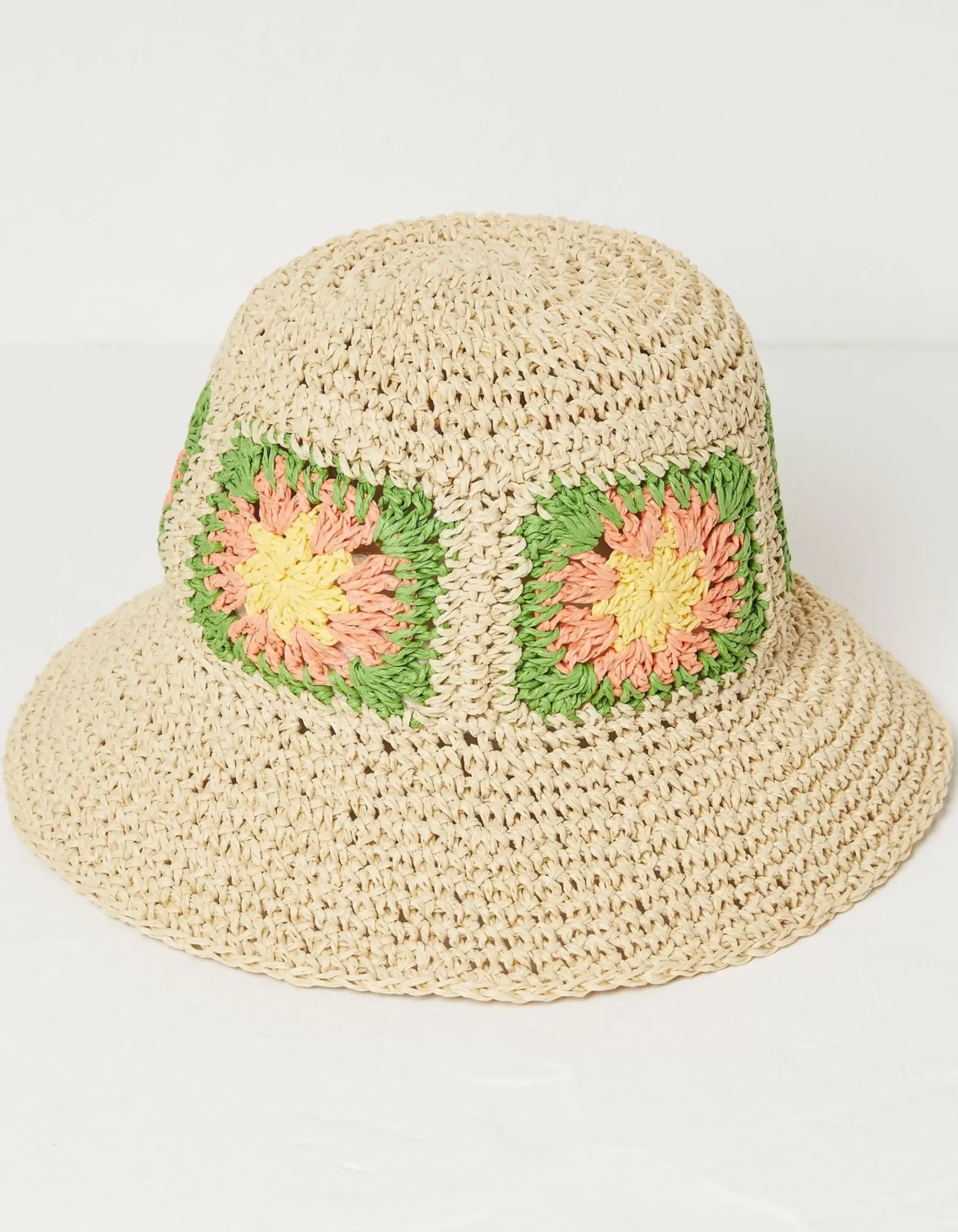Crochet Straw Hat