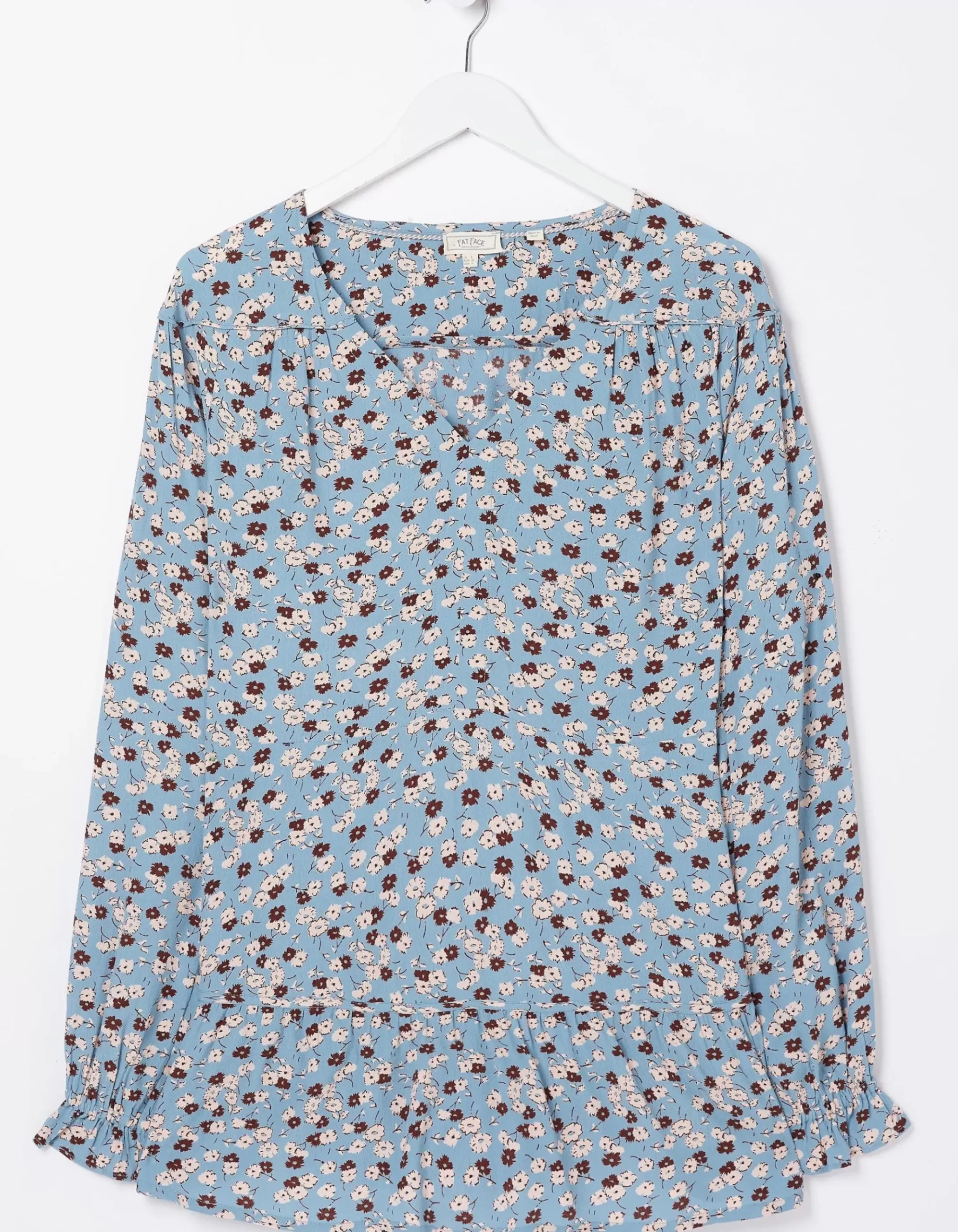Dylan Tonal Longline Blouse