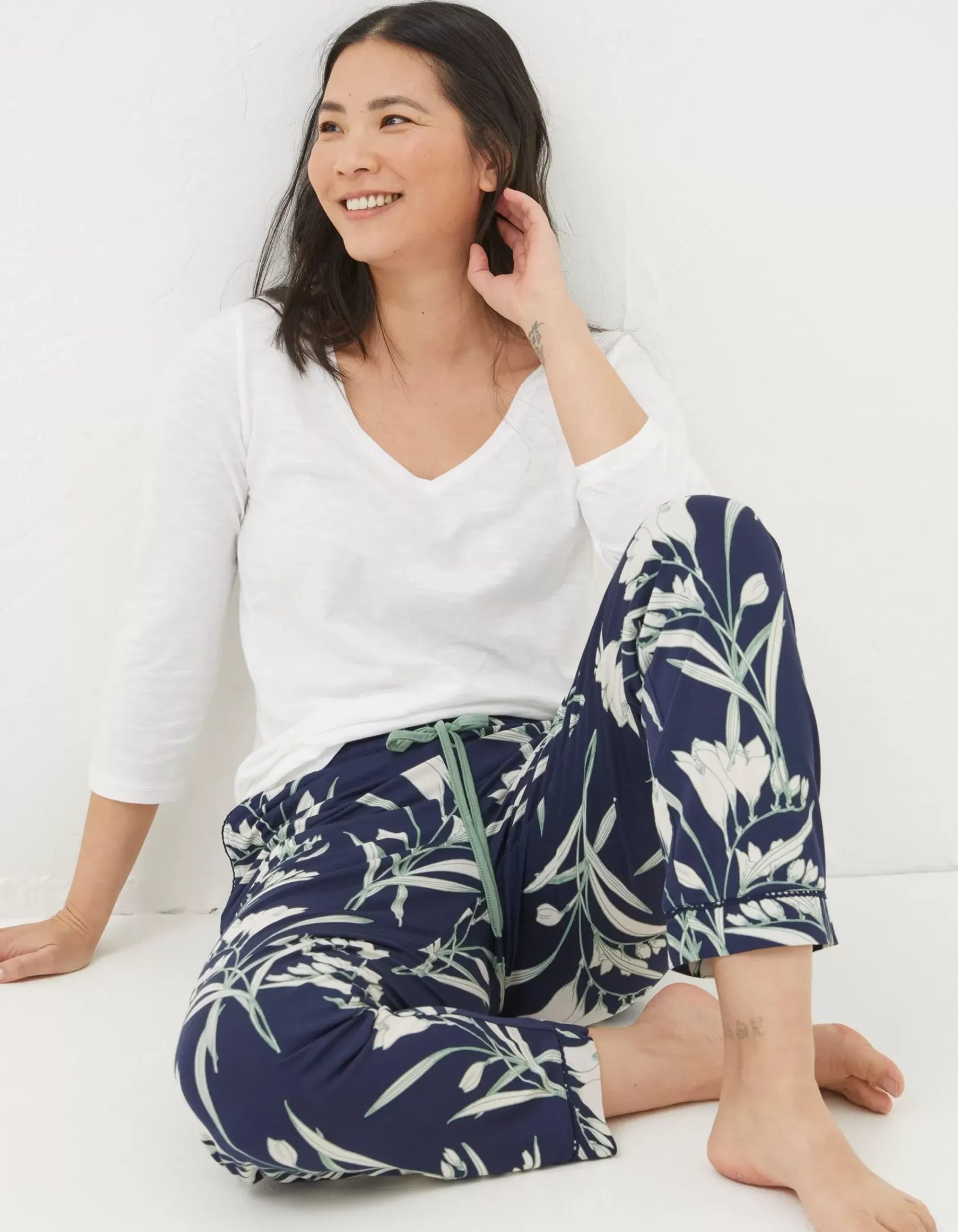 Eva Spring Blooms Jersey Pyjama Bottoms