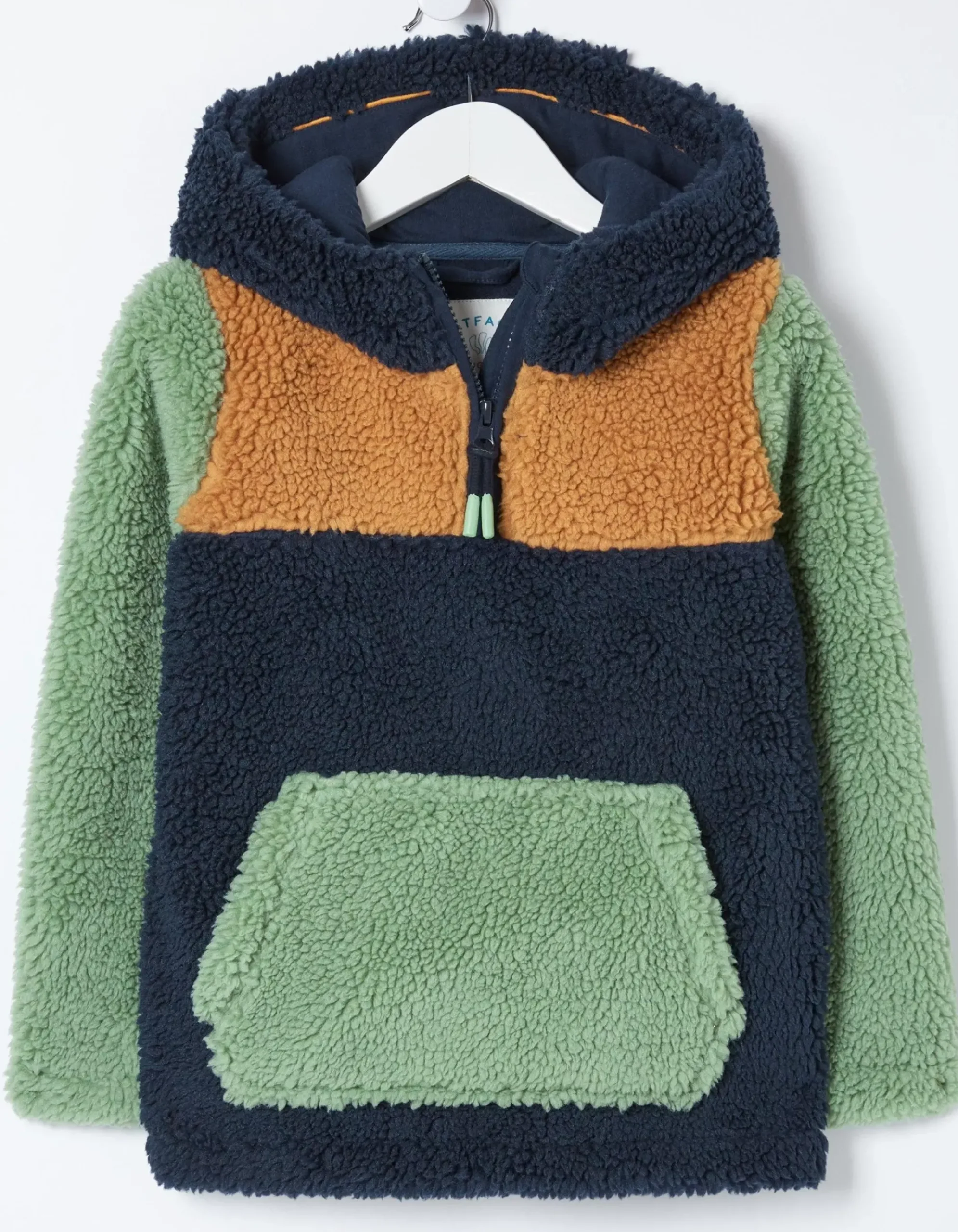 Fleece Block Hoodie