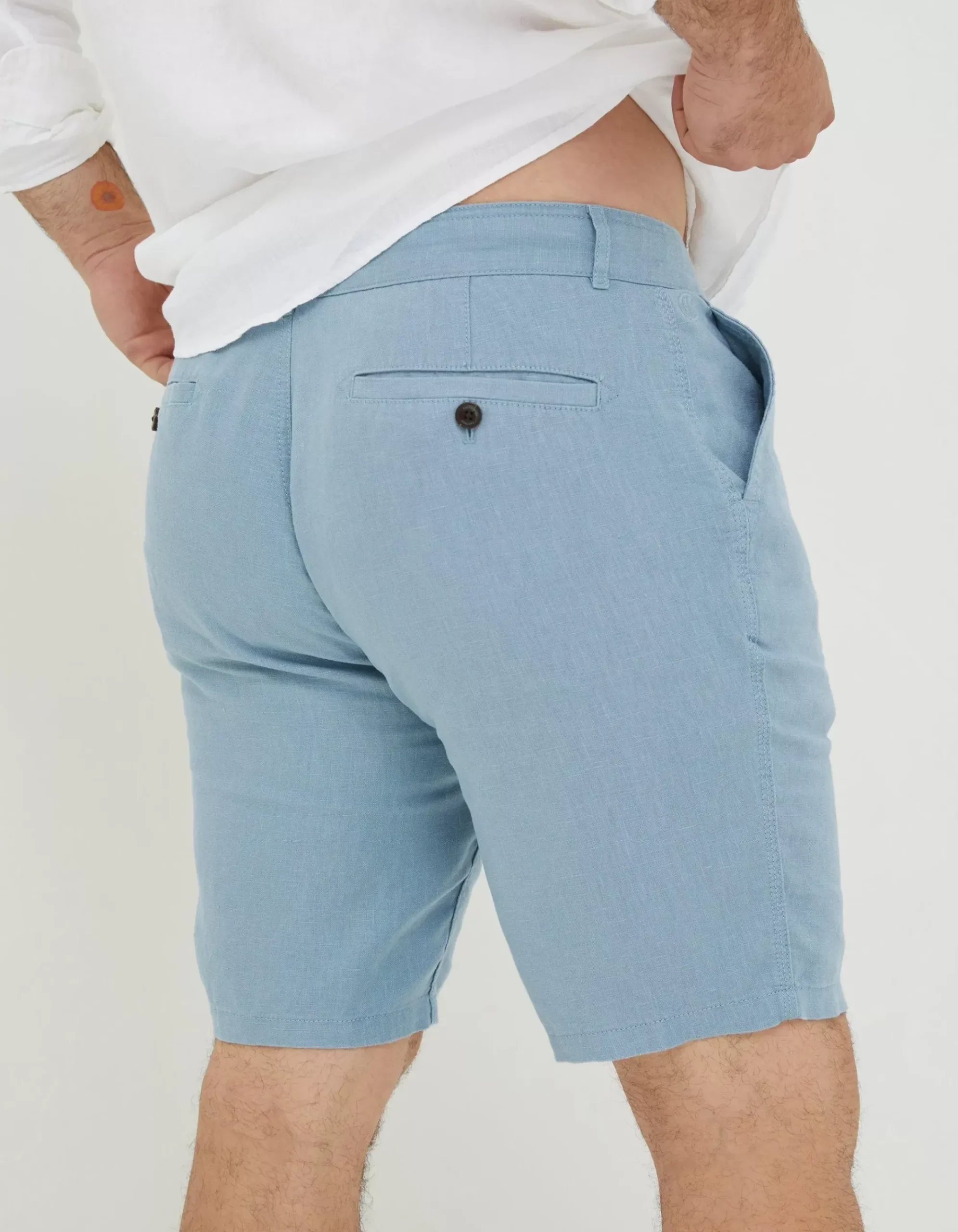 Linen Flat Front Shorts