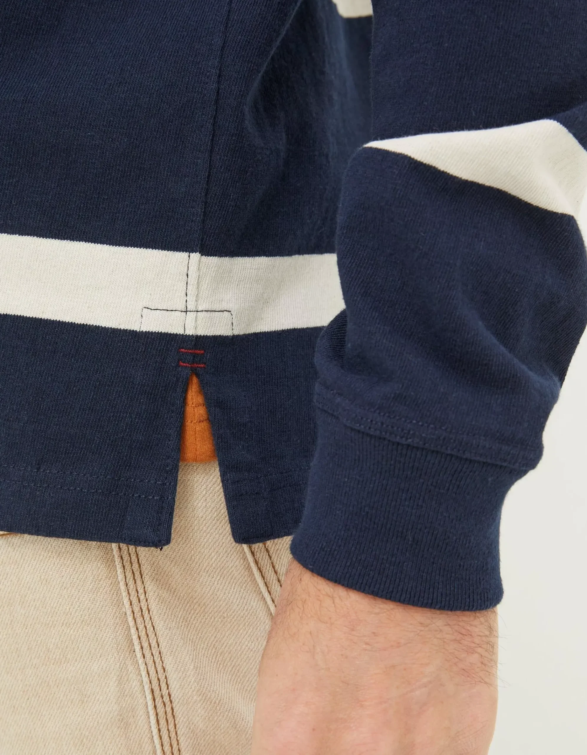 Long Sleeve Stripe Rugby Shirt