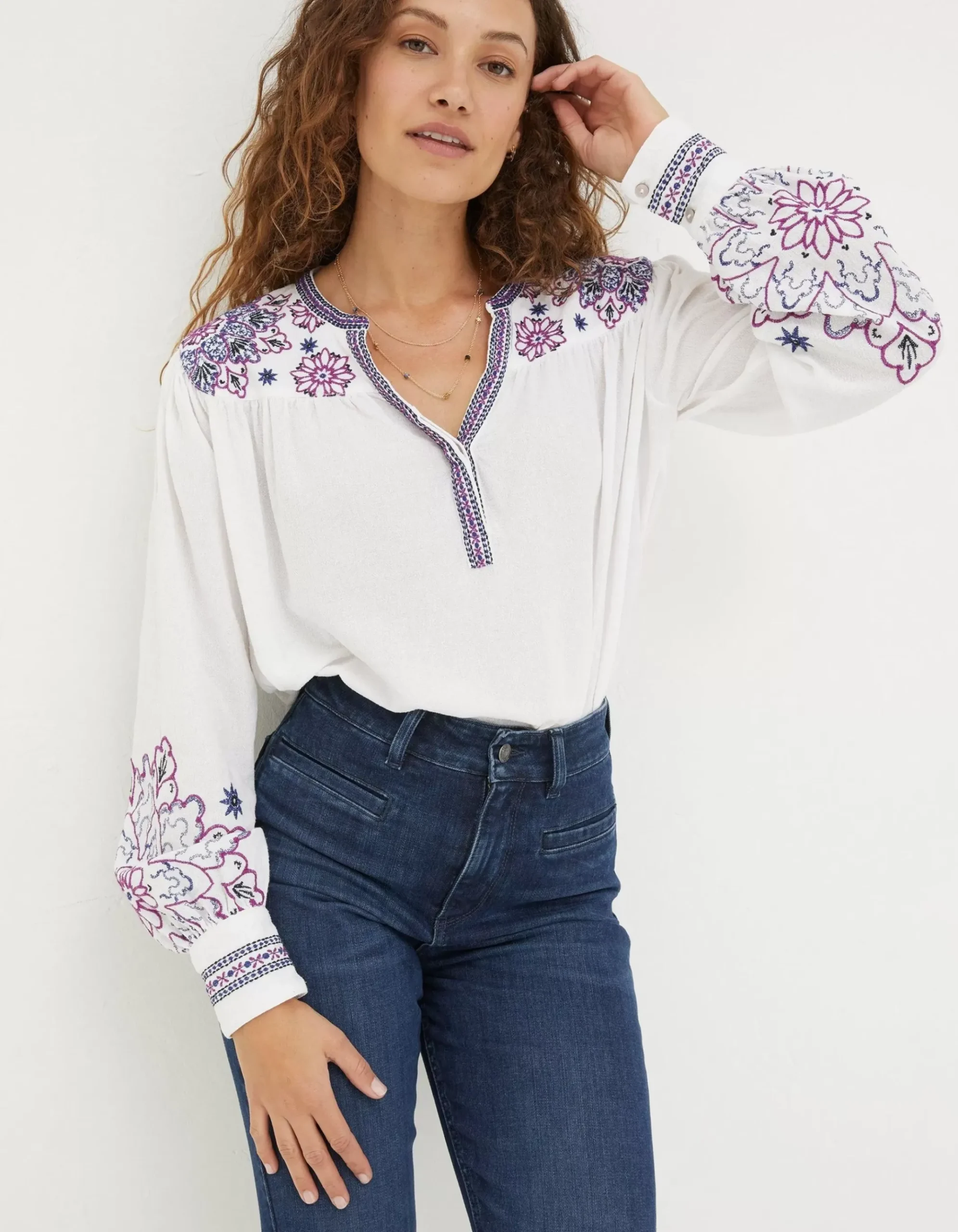 Lou Embroidered Blouse