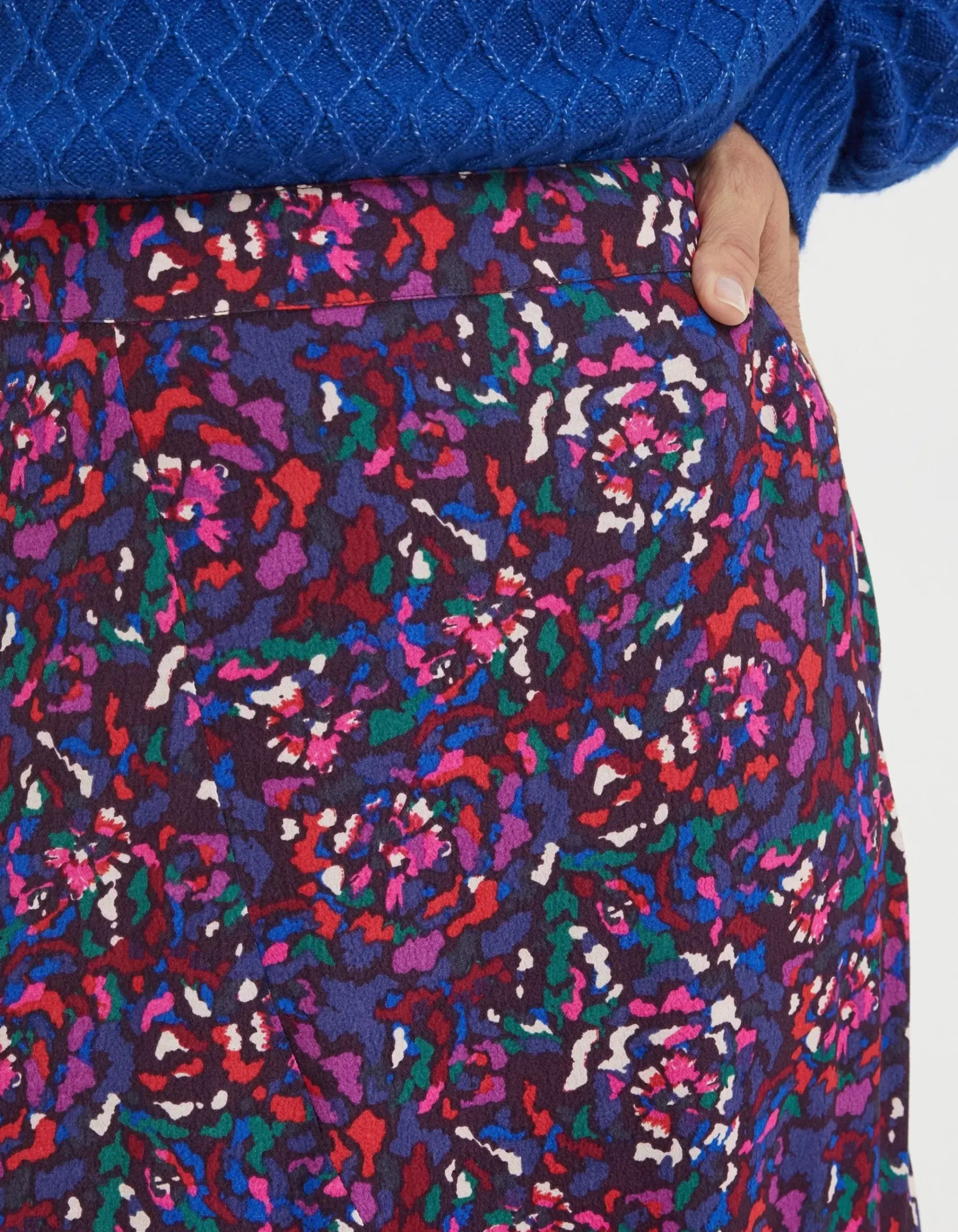 Naomi Abstract Midi Skirt