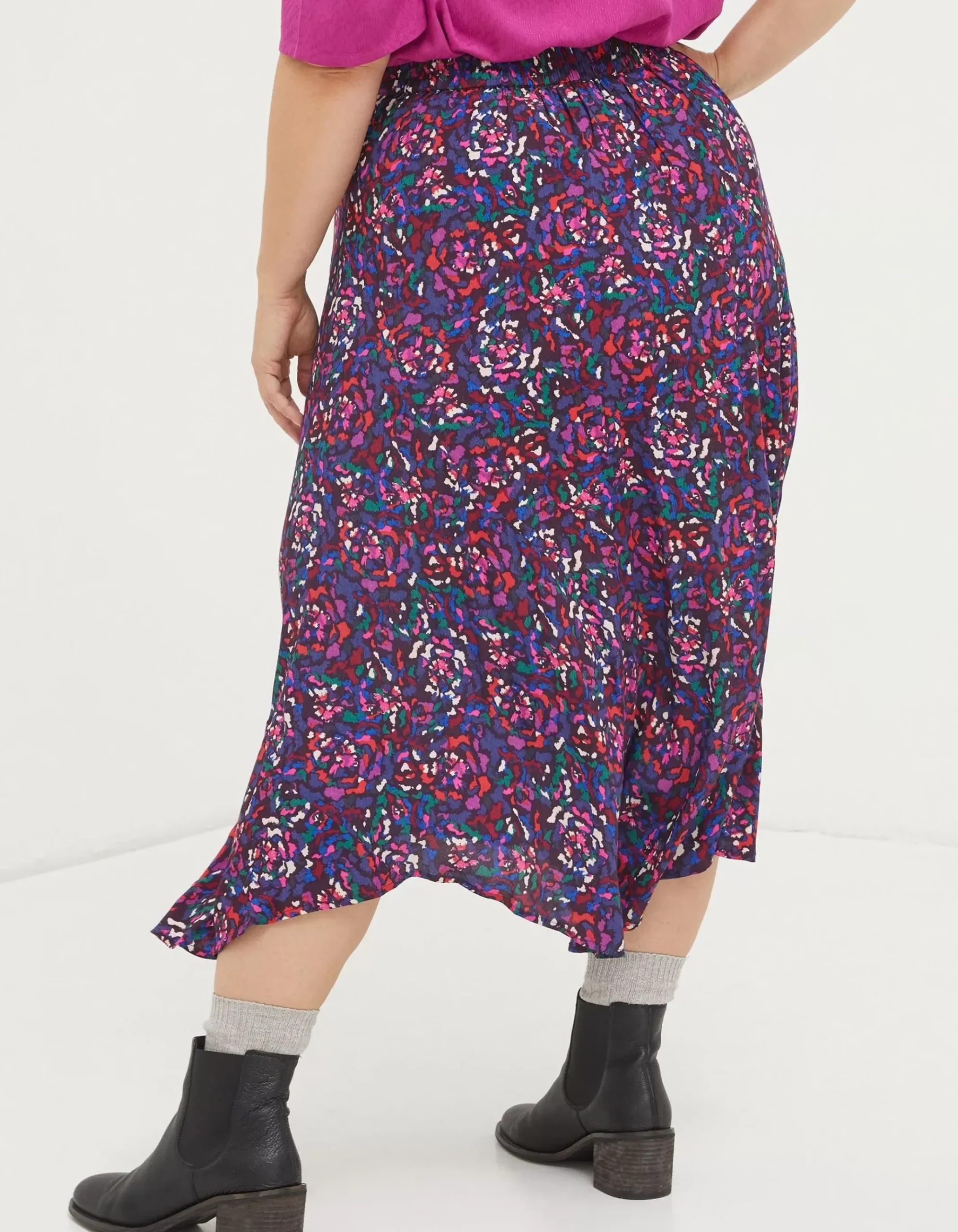Naomi Abstract Midi Skirt