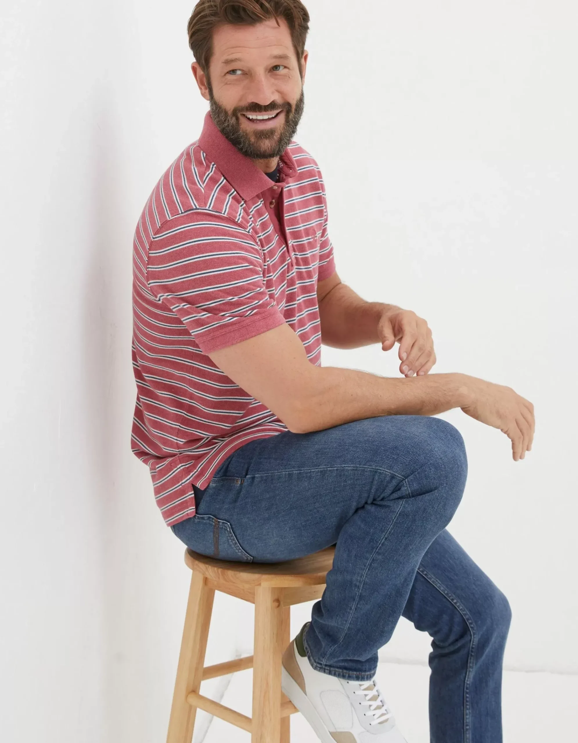 Organic Cotton Stripe Polo