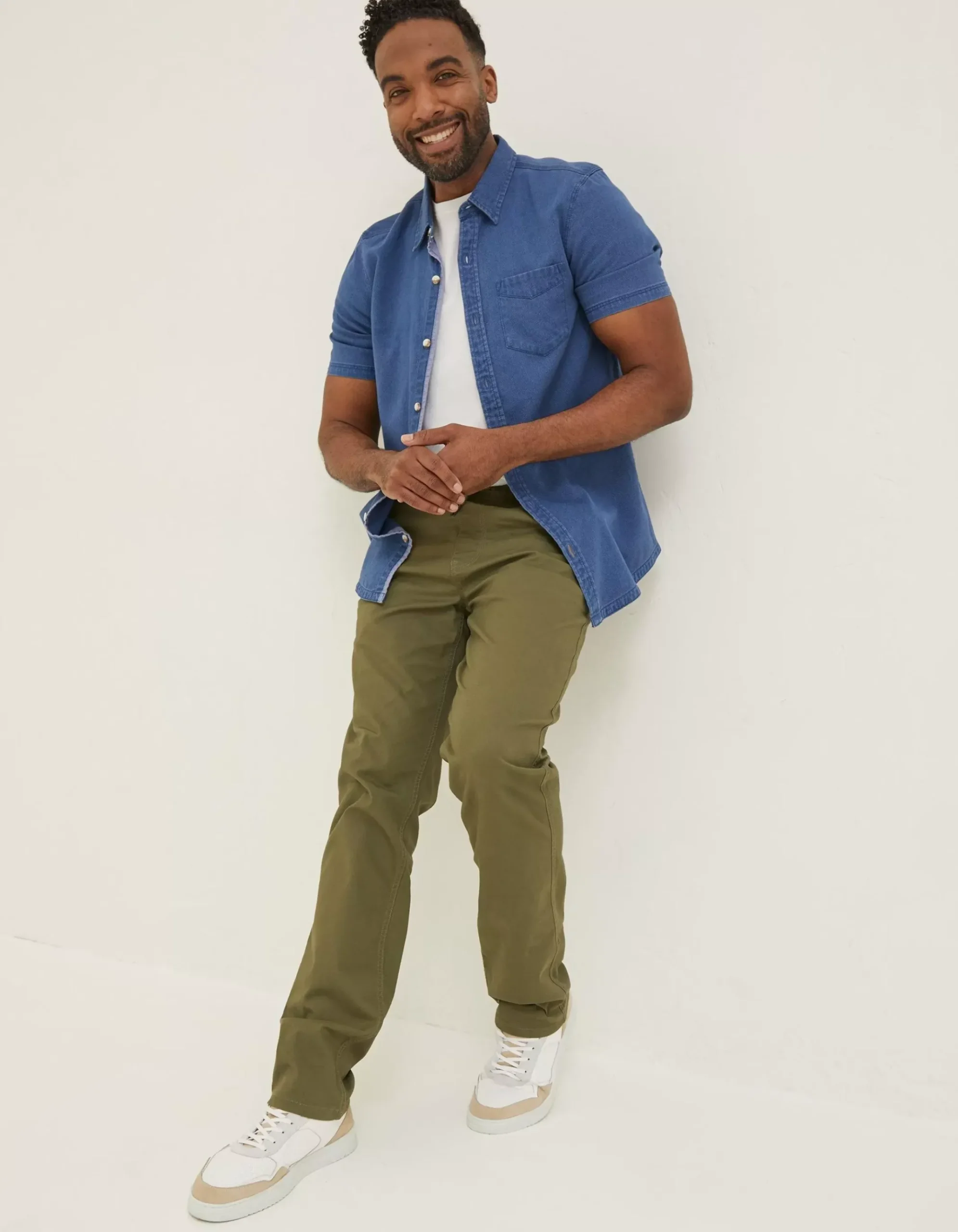 Straight Pull On Trousers